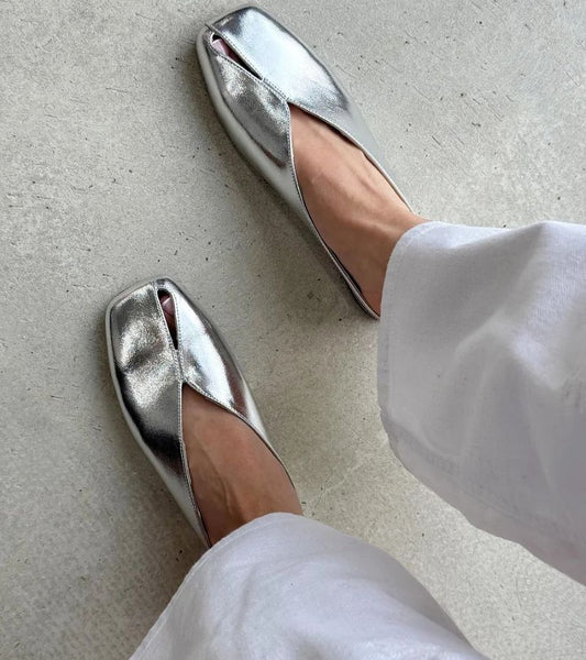 Camellia - Premium Square-Toe Mule