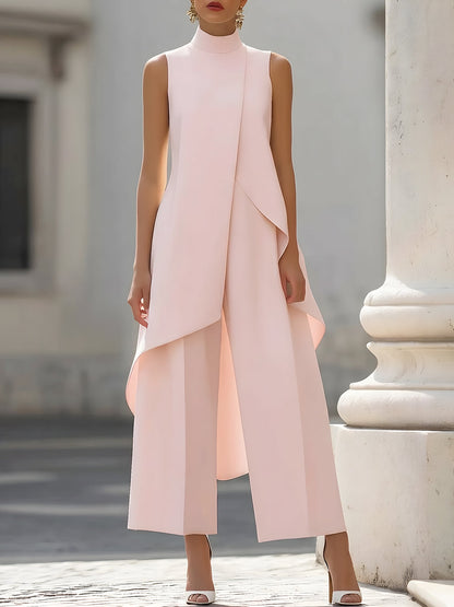 Loretta - Sculpted Asymmetric High-Neck Co-ord Set