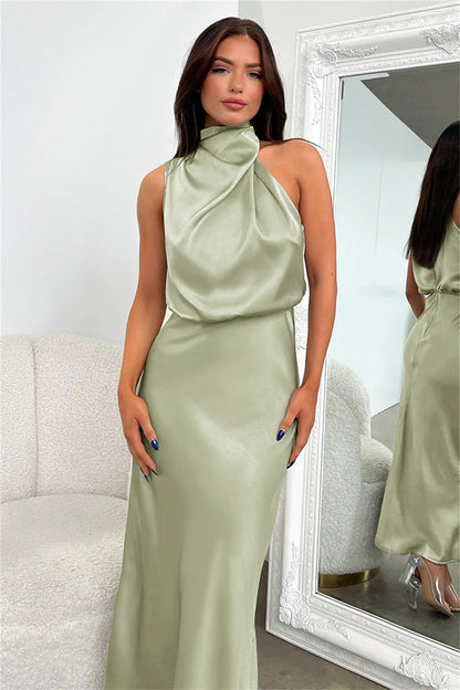 Theodosia - Draped Maxi Dress