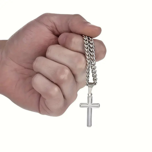 Halvor - Polished Cross Necklace
