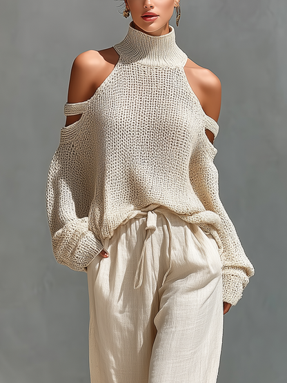 Diorelle - Knit Top and Wide Leg Set