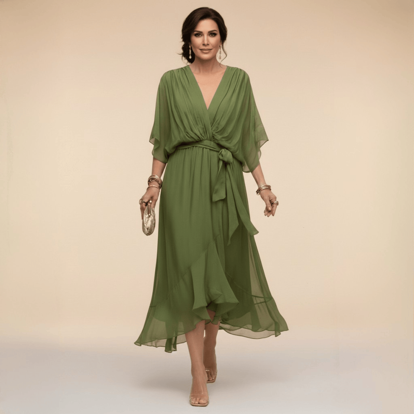 Mirabelle - Airy V-Neck Dress