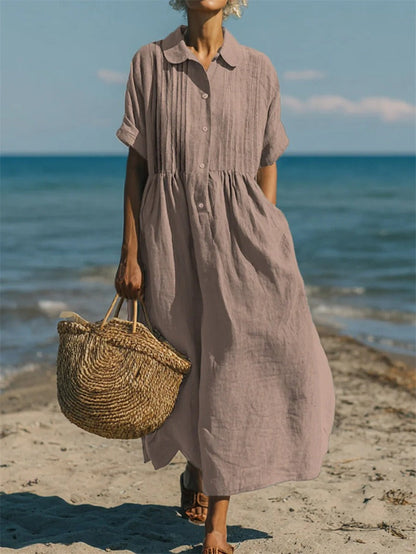 Galilea - Breezy Button-Front Dress