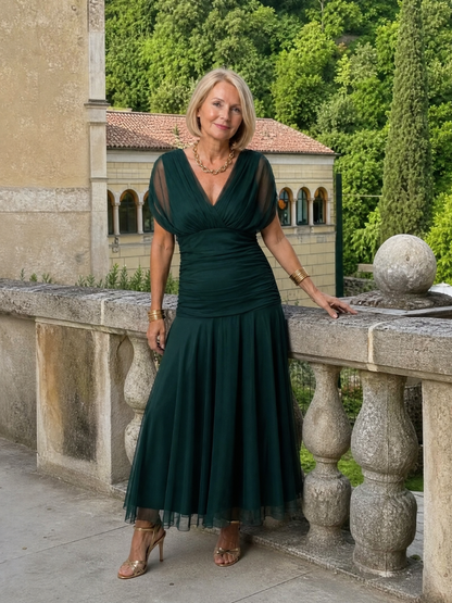 Galatea - Lightweight Off-Shoulder Midi Dress