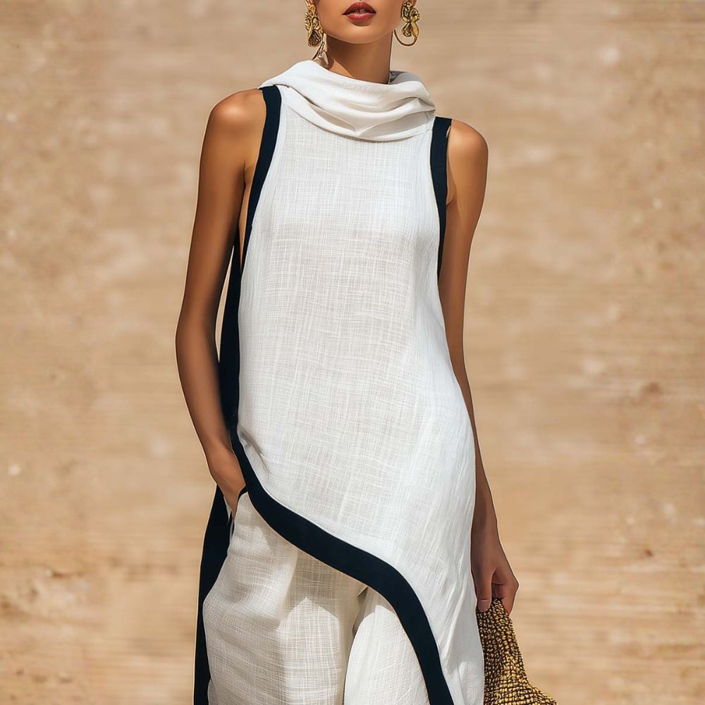 Solenique - Flowing Asymmetrical Two Piece Set