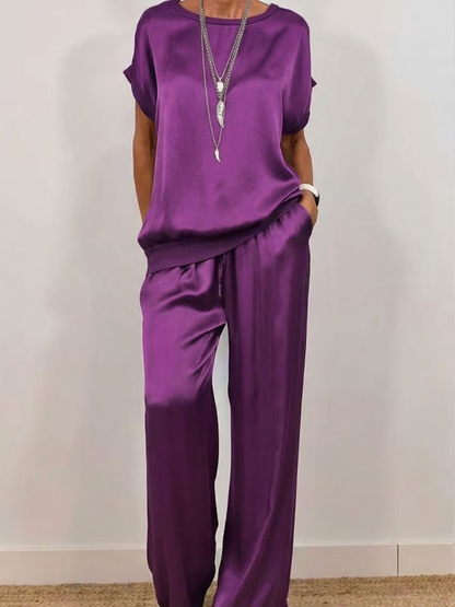 Bria - Silky-Sheen Two-Piece Set