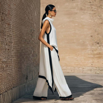 Solenique - Flowing Asymmetrical Two Piece Set