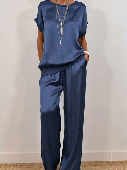 Bria - Silky-Sheen Two-Piece Set