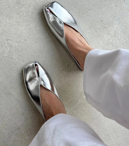 Camellia - Premium Square-Toe Mule