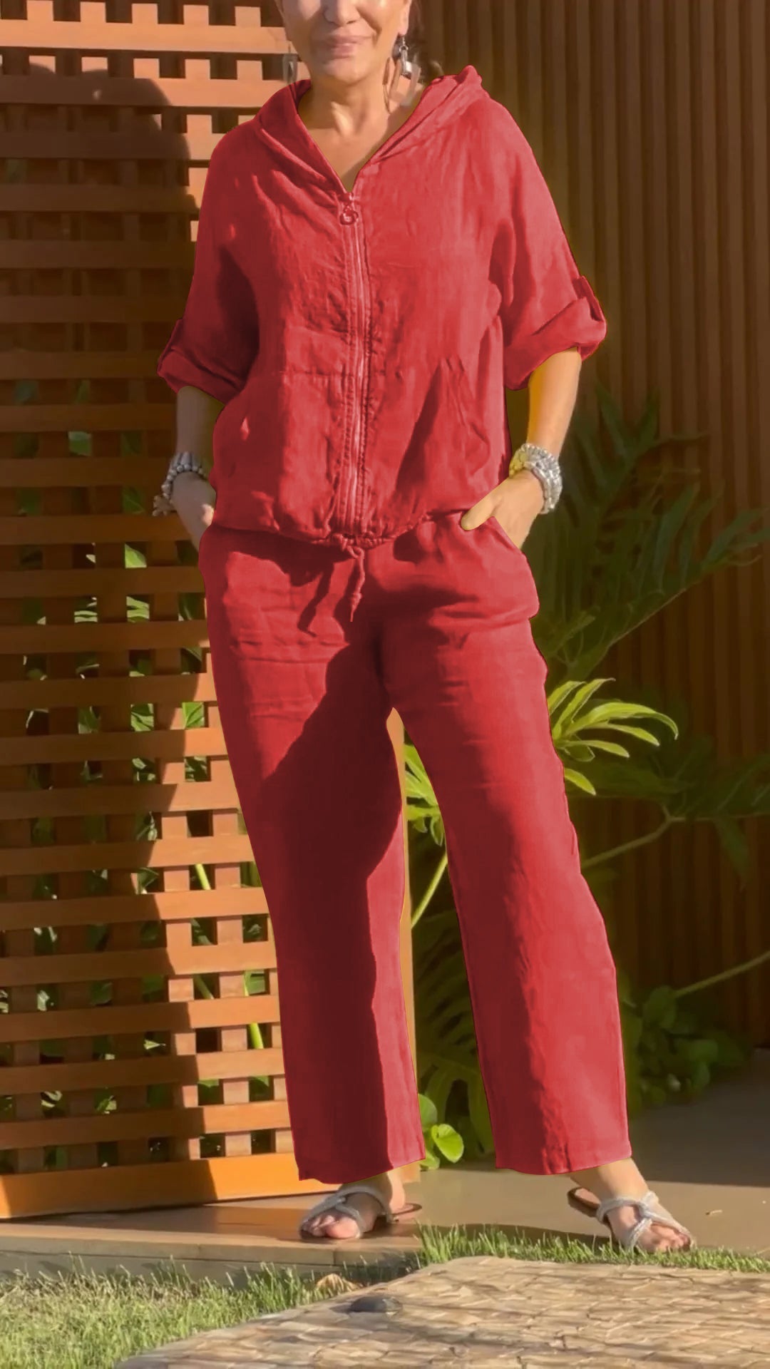 Florina - Zip Hoodie & Trousers Set