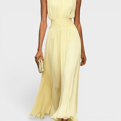 Evadne - Premium Draped Midi Dress