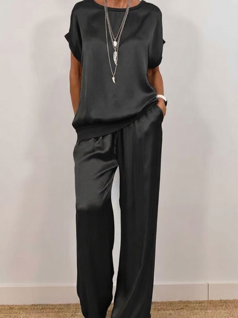 Bria - Silky-Sheen Two-Piece Set