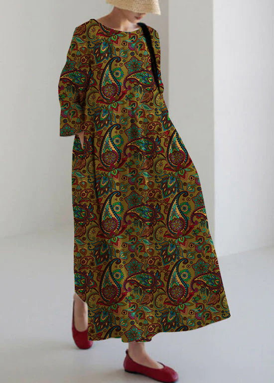 Olive - Breezy Patchwork Dress