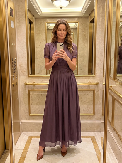 Jovelle - Soft-Touch Pleated Maxi Dress