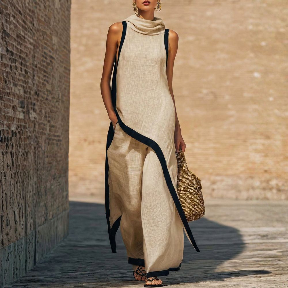 Gillian - Sculptural Linen Two-Piece Set