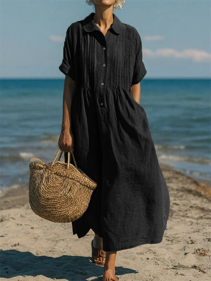 Galilea - Breezy Button-Front Dress