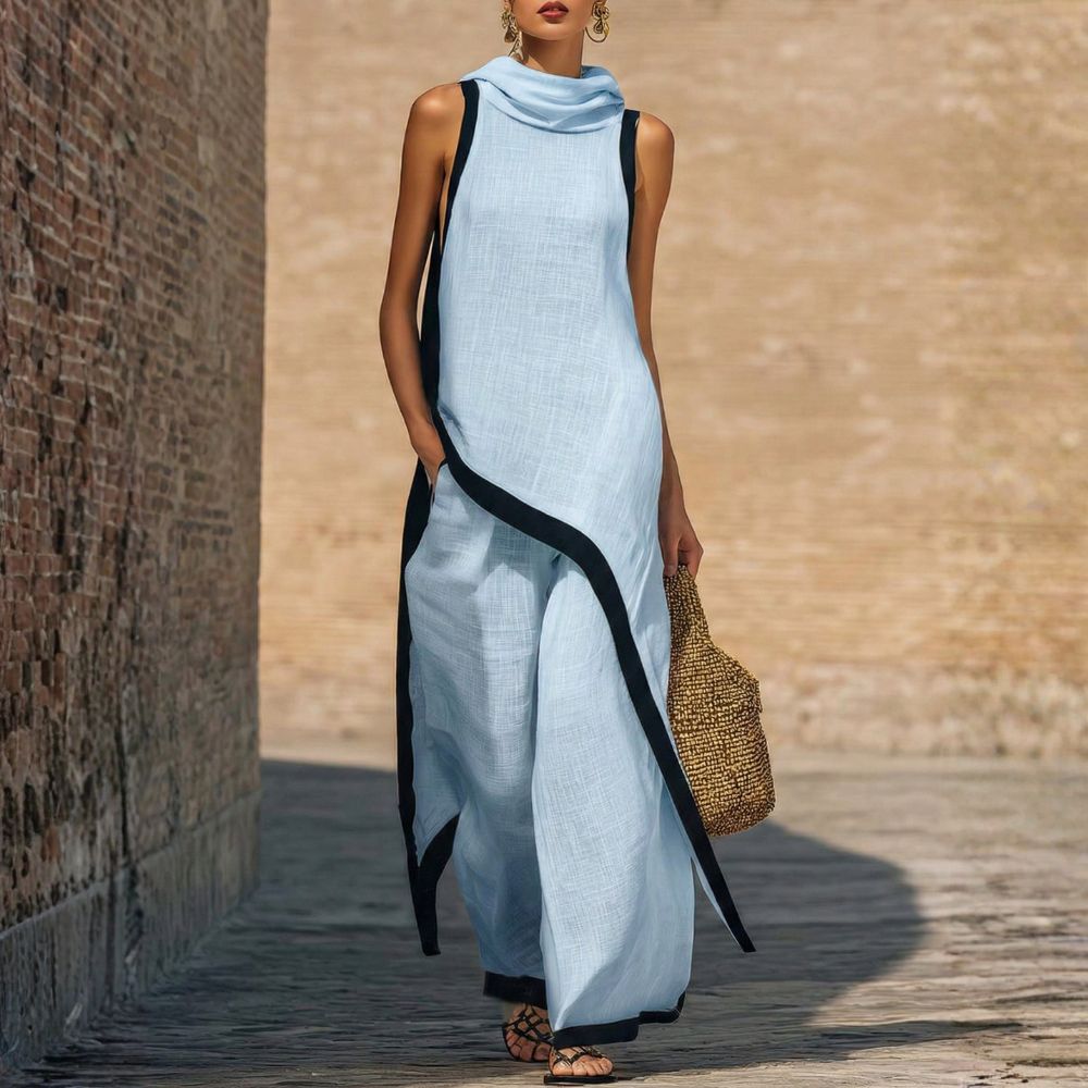 Solenique - Flowing Asymmetrical Two Piece Set