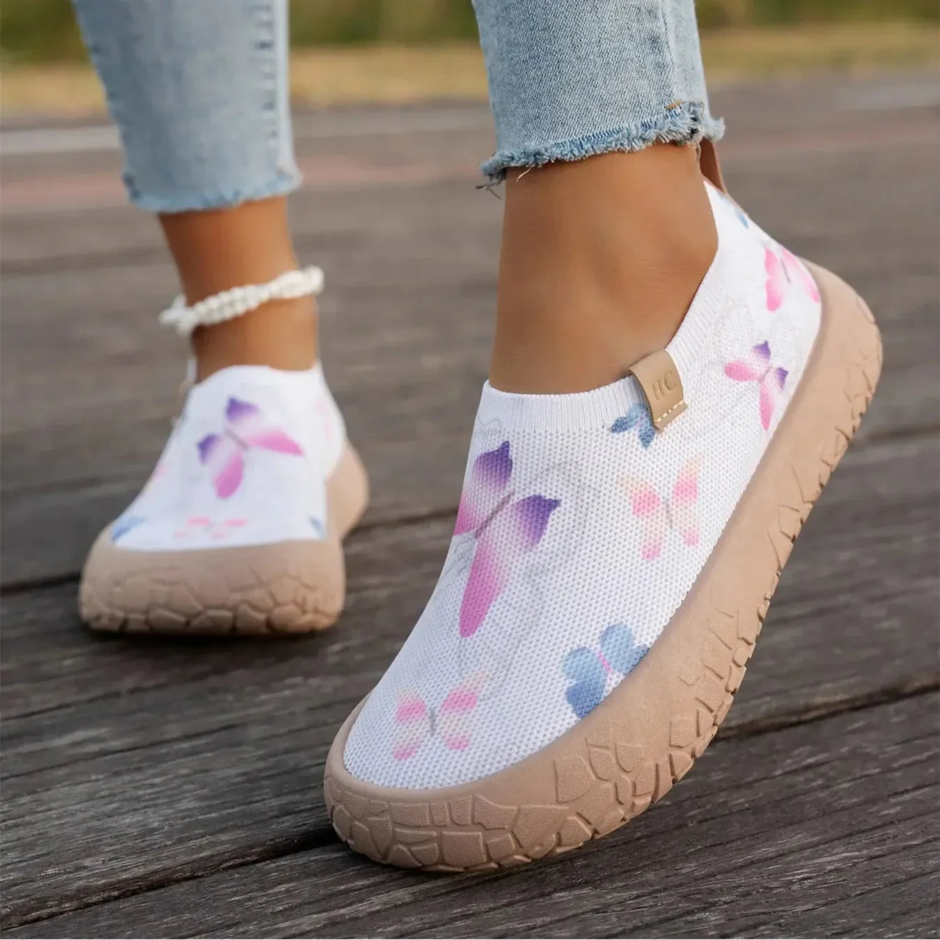 Allegra - Cushioned Slip-On Sneakers