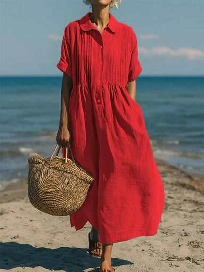 Florinelle - Button Shirt Maxi Dress