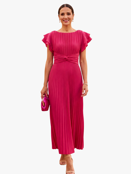 Novalie - Fluid Pleated Maxi Dress