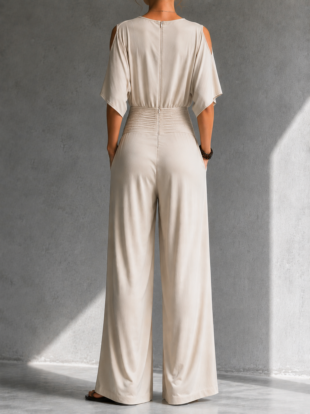 Odelisse - Soft-Touch Wrap Jumpsuit
