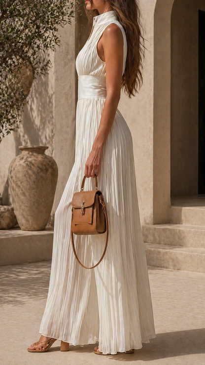 Umberlynn - Refined Pleated Jumpsuit