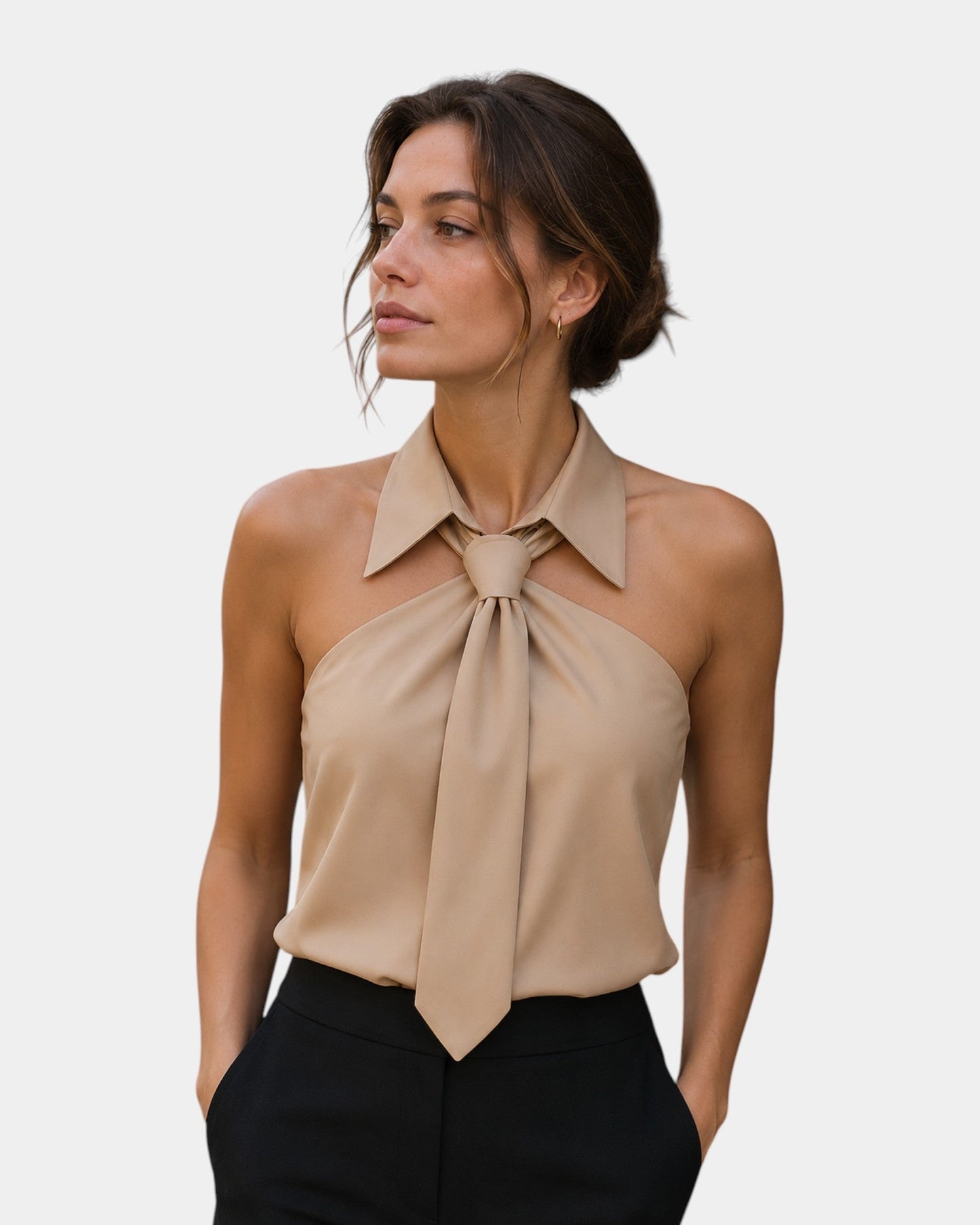 Piper - Elegant Halter-Neck Blouse