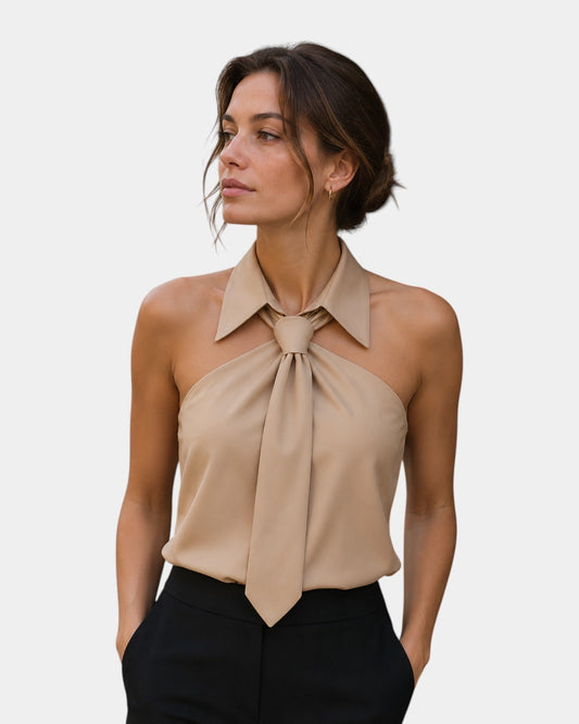 Piper - Elegant Halter-Neck Blouse