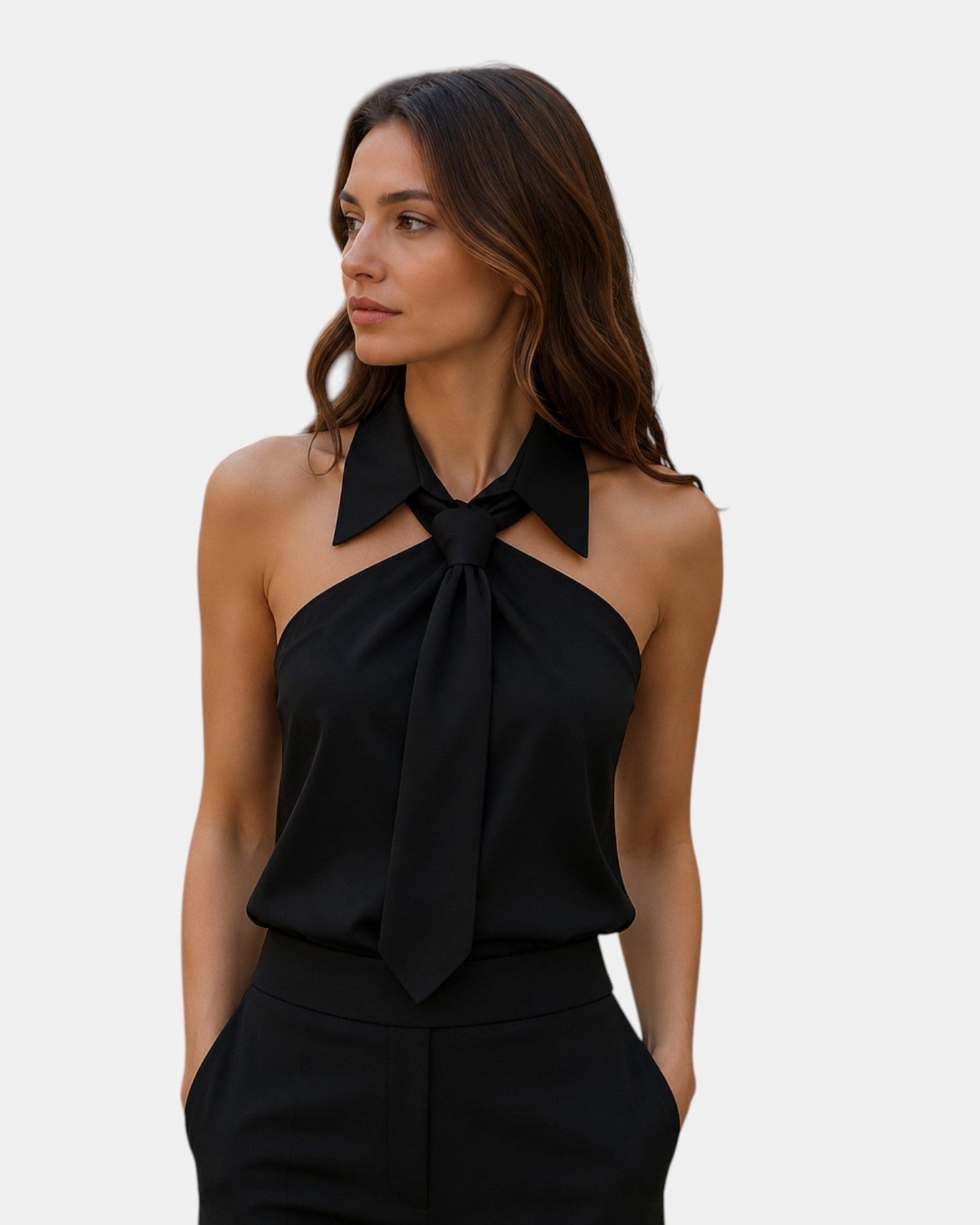 Piper - Elegant Halter-Neck Blouse