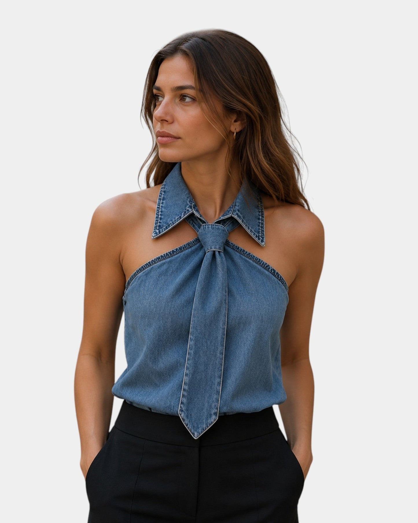 Piper - Elegant Halter-Neck Blouse