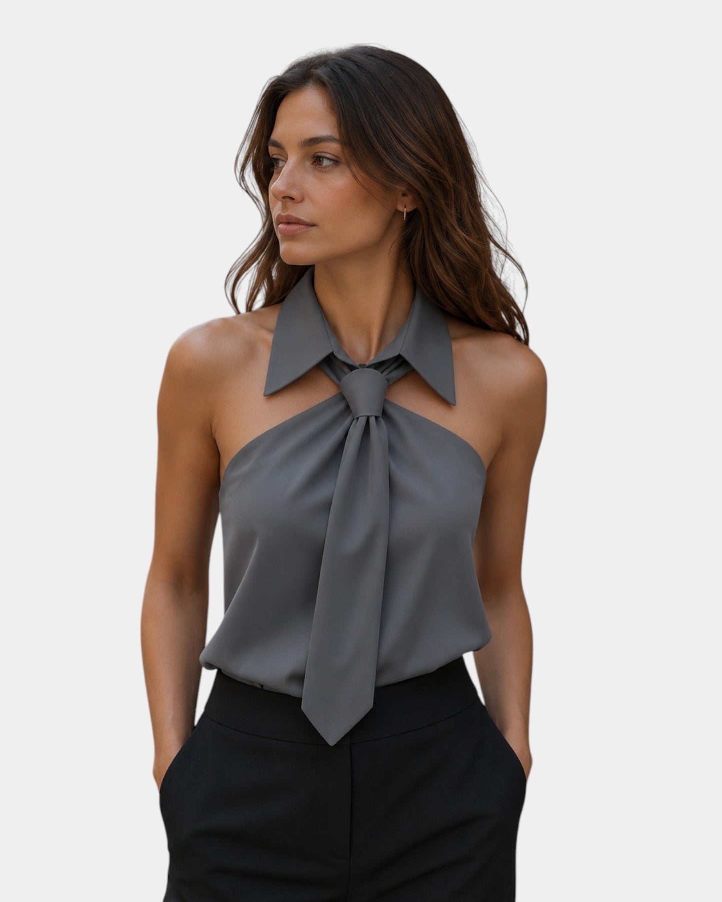 Piper - Elegant Halter-Neck Blouse