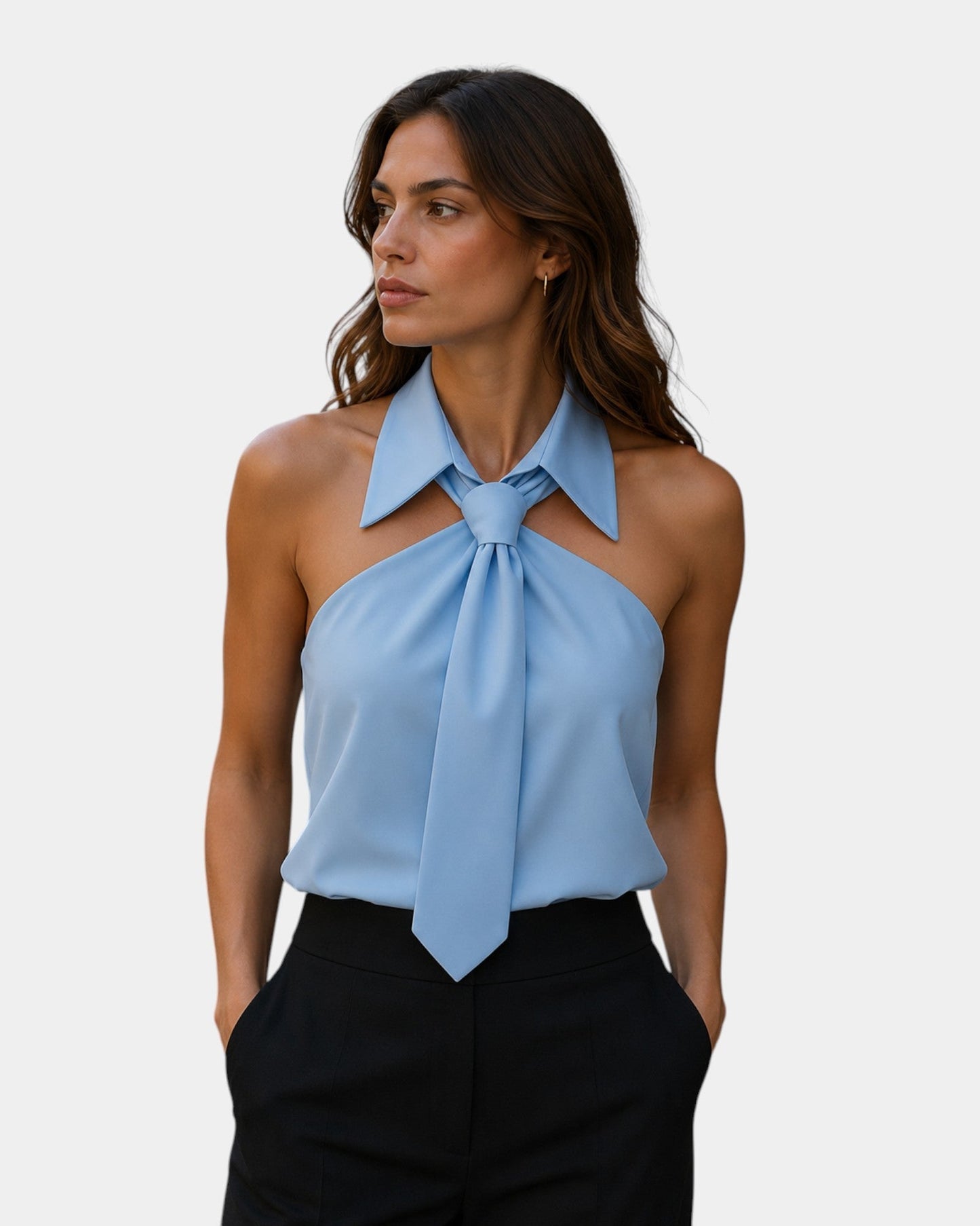 Piper - Elegant Halter-Neck Blouse