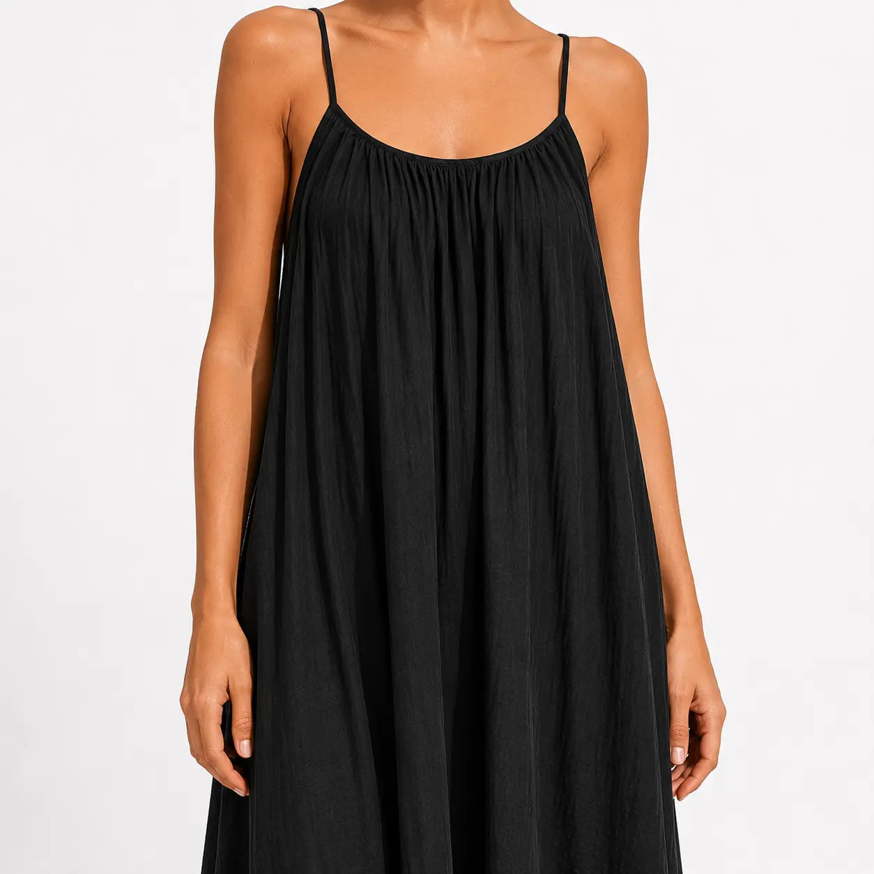 Melody - Soft-Touch V-Neck Wrap Midi Dress