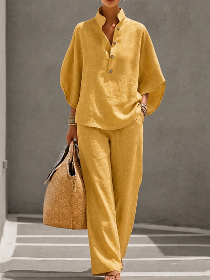 Evangeline - Breezy Linen Two-Piece Set