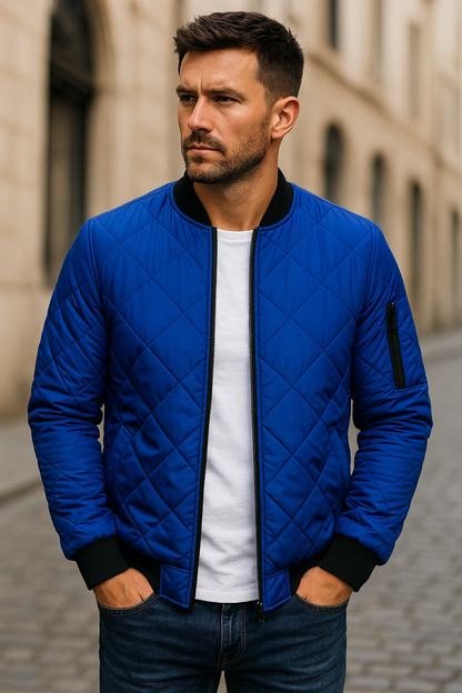 Tanner - Quilted Bomber Jacket