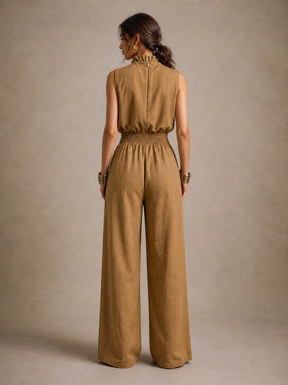 Jade - Soft-Touch Wide-Leg Jumpsuit