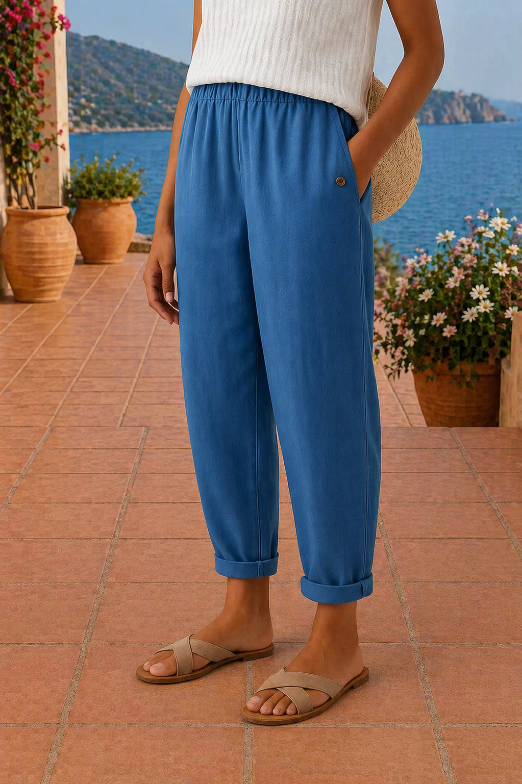 Desirae - Breezy Linen Trousers