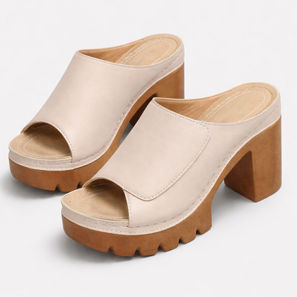 Melisande - Polished Platform Heels