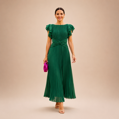 Novalie - Fluid Pleated Maxi Dress