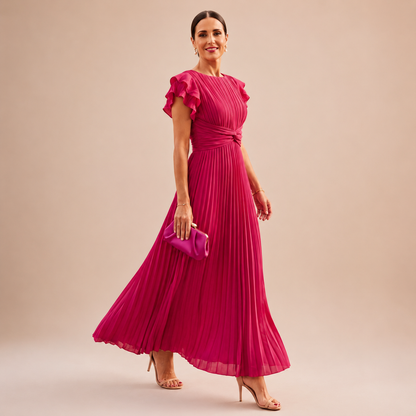 Novalie - Fluid Pleated Maxi Dress