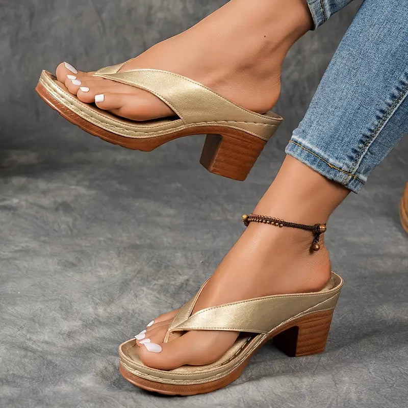 Alouette - Cushioned Heeled Sandals
