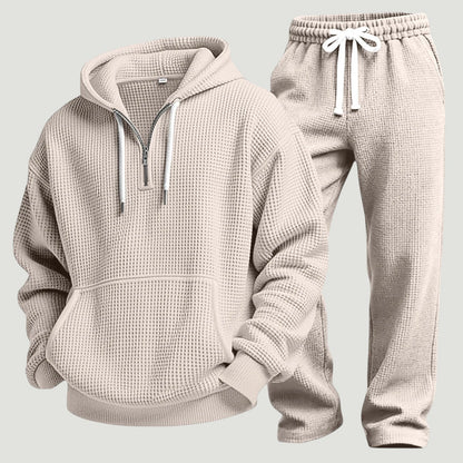 Osric - Waffle Knit Hoodie and Jogger Set