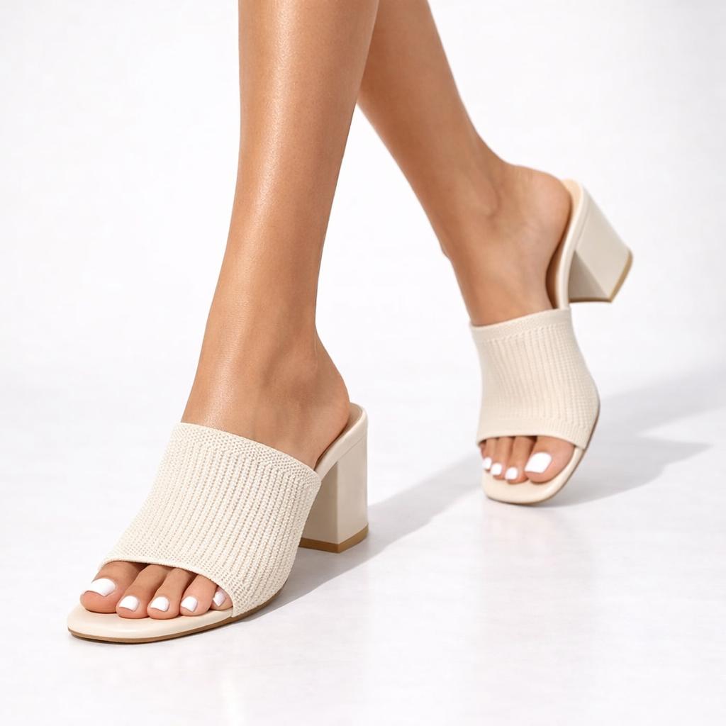 Virelle - Soft-Touch Block Heel Pumps
