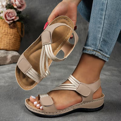 Courtney - Cross Strap Comfort Sandals