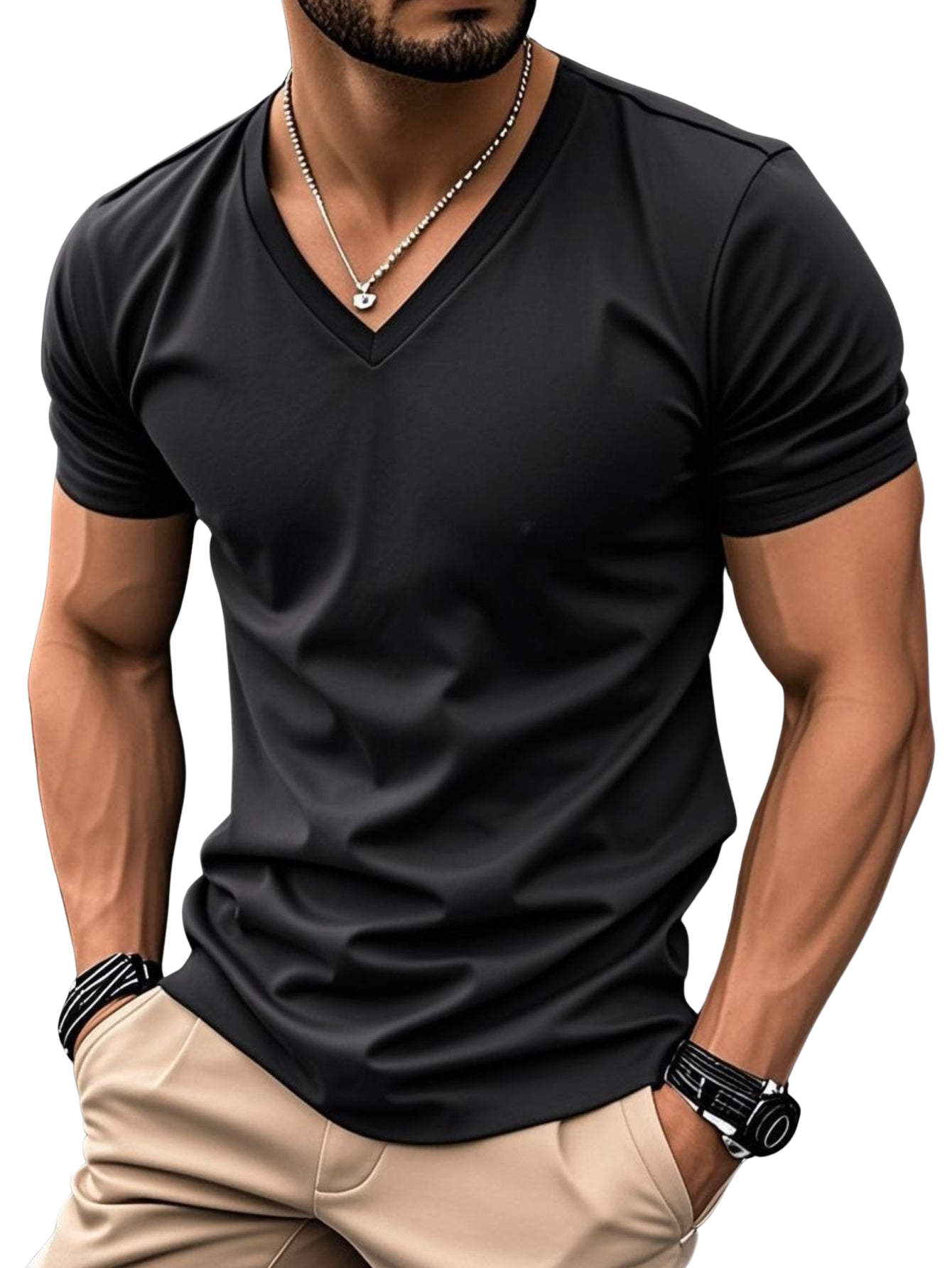 Trevor - Soft-Touch V-Neck T-Shirt