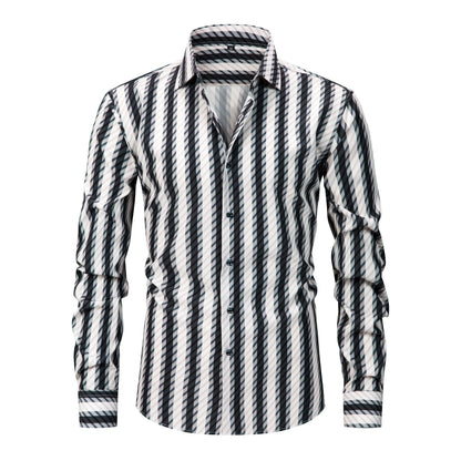 Cormac - Striped Button Up Shirt