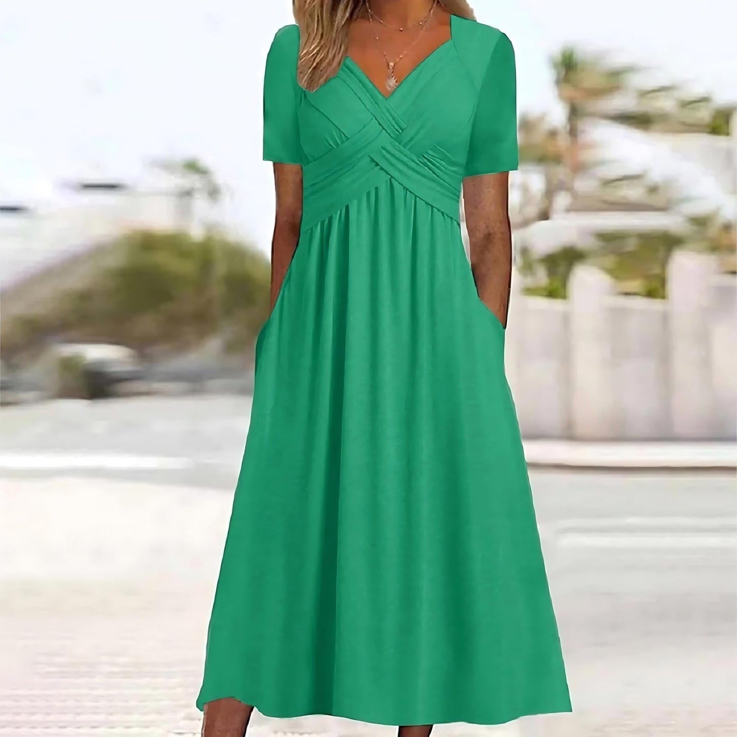 Payton - Soft-Touch A-Line Midi Dress