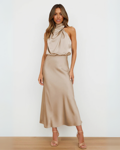 Theodosia - Draped Maxi Dress