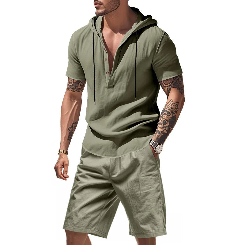 Dylan - Breathable Hoodie & Shorts Set