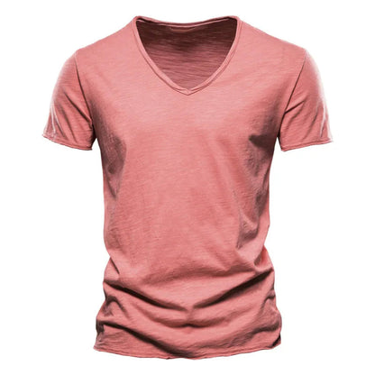 Jackson - Soft-Touch Slub V-Neck T-Shirt